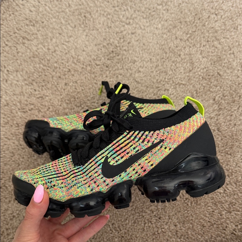 Nike Multicolor Flyknit VaporMax with Black Accents